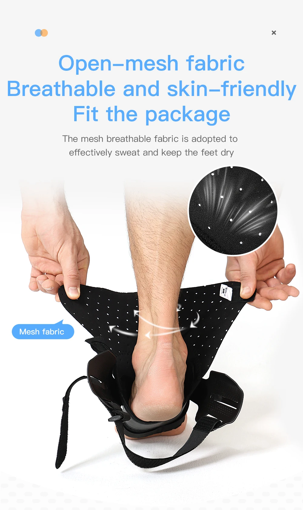 1 Stück Knöchelstützband, Verstellbare Knöchelbandage für Verstauchungen, Basketball-Schutzband, Kompressions-Seitenstabilisator für den Knöchel – Detail 7