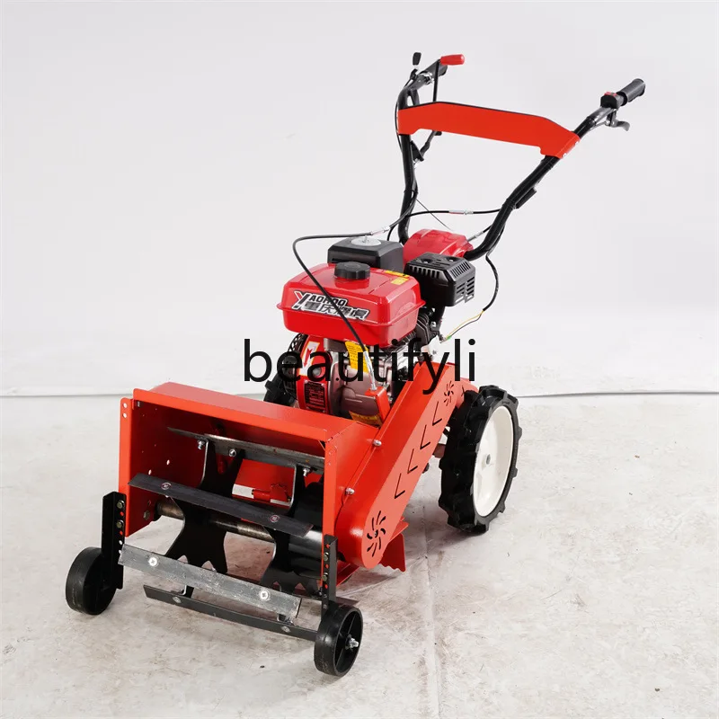 

Diesel four-wheel drive lawn mower Multifunctional hoeing machine Agricultural orchard, hand-pushed lawn mower