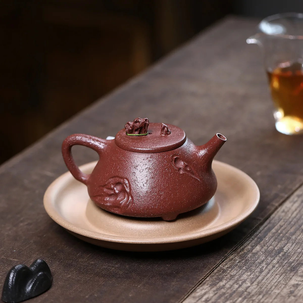 Handmade High-End Yixing Purple Clay Pot Half-Handmade Famous Ore Descending Slope Mud Taihu Lake Drink Shipiao Teapot Literati