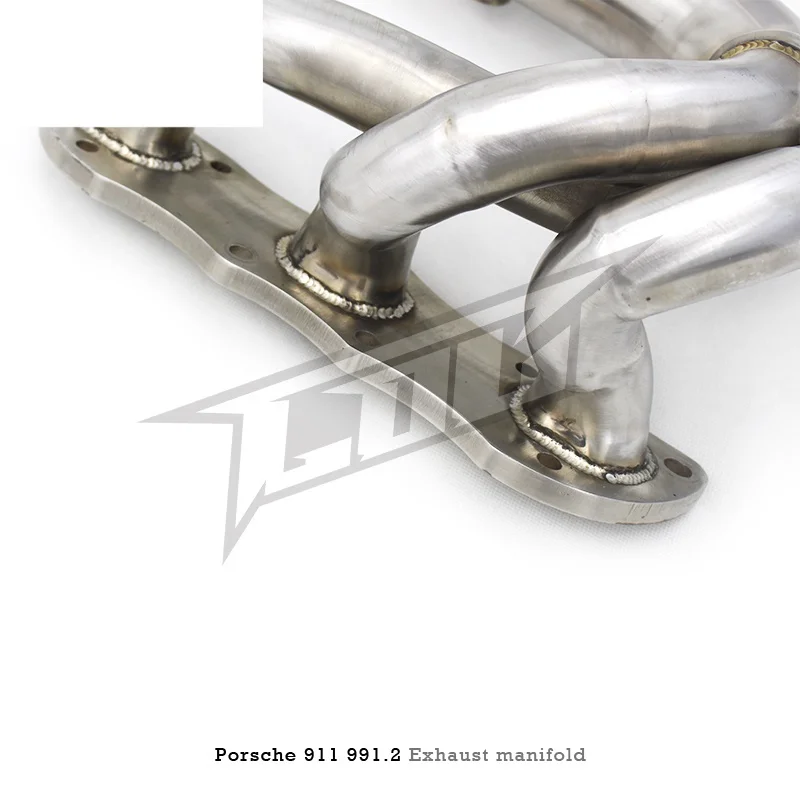 The first section of plantain Exhaust manifold For Porsche 911 991.2 2011-2019 SUS Stainless Steel Racing Car Exhaust systems ma