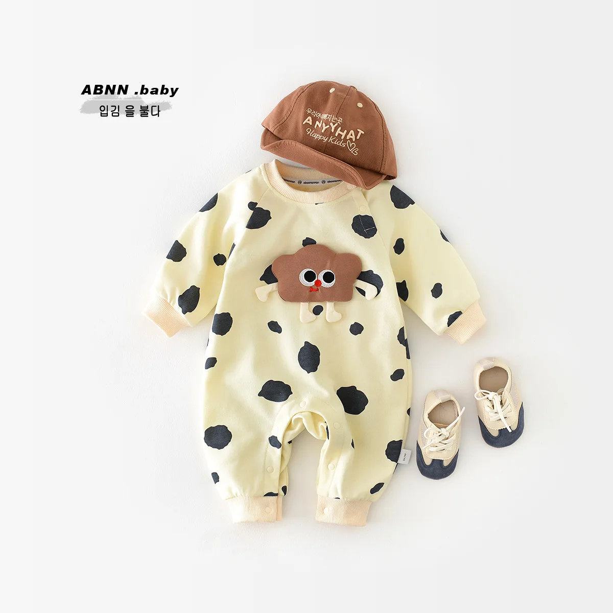 

Весенние комбинезоны для малышей: цельные боди с мультяшной аппликацией для новорожденных мальчиков, детские комбинезоны для младенцев