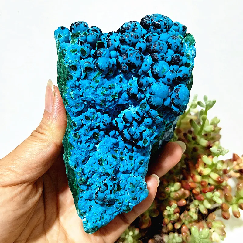 Natuursteen Chrysocolla Kristal Rauw Gesteente Mineraal Exemplaar Feng Shui Crystal Chakra 'S Reiki Healing Room Decoratie