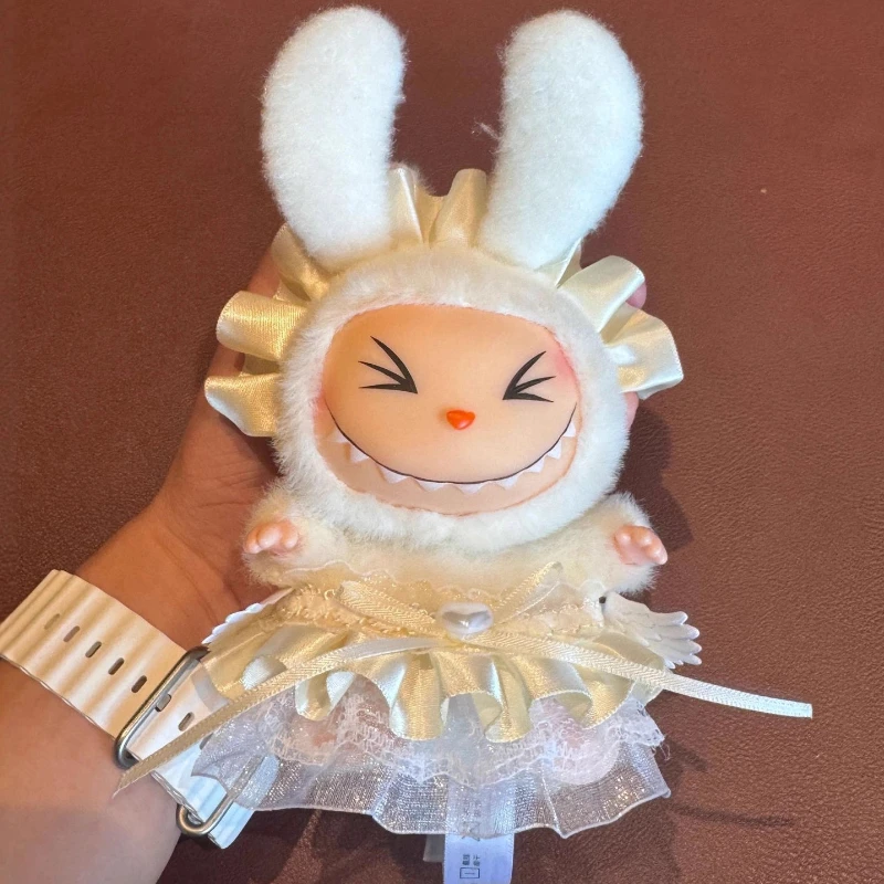 Solo vestiti adatti per bambola Labubu da 15/17 cm Abito da principessa carinoNuovi giocattoli alla moda V1 V2 V3 Set di accessori di ricambio regalo