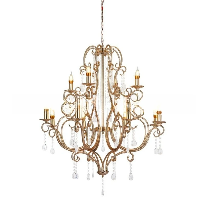 Wedding electroplated wrought iron decorative lamps, wedding chandeliers, wedding auditorium decorations