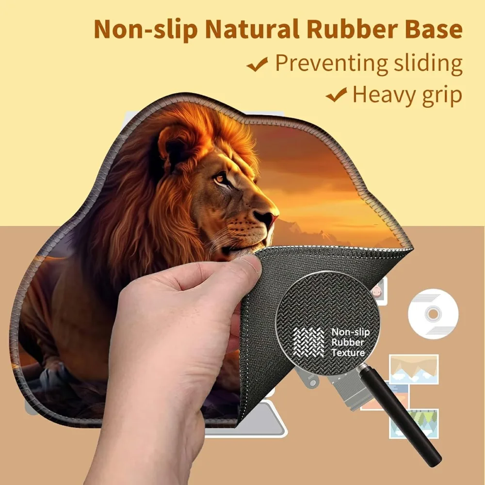 사무실, 가정, 게이머 및 노트북 책상용으로 적합한 가장자리가 꿰매인 대형 미끄럼 방지 구름 패턴 마우스 패드