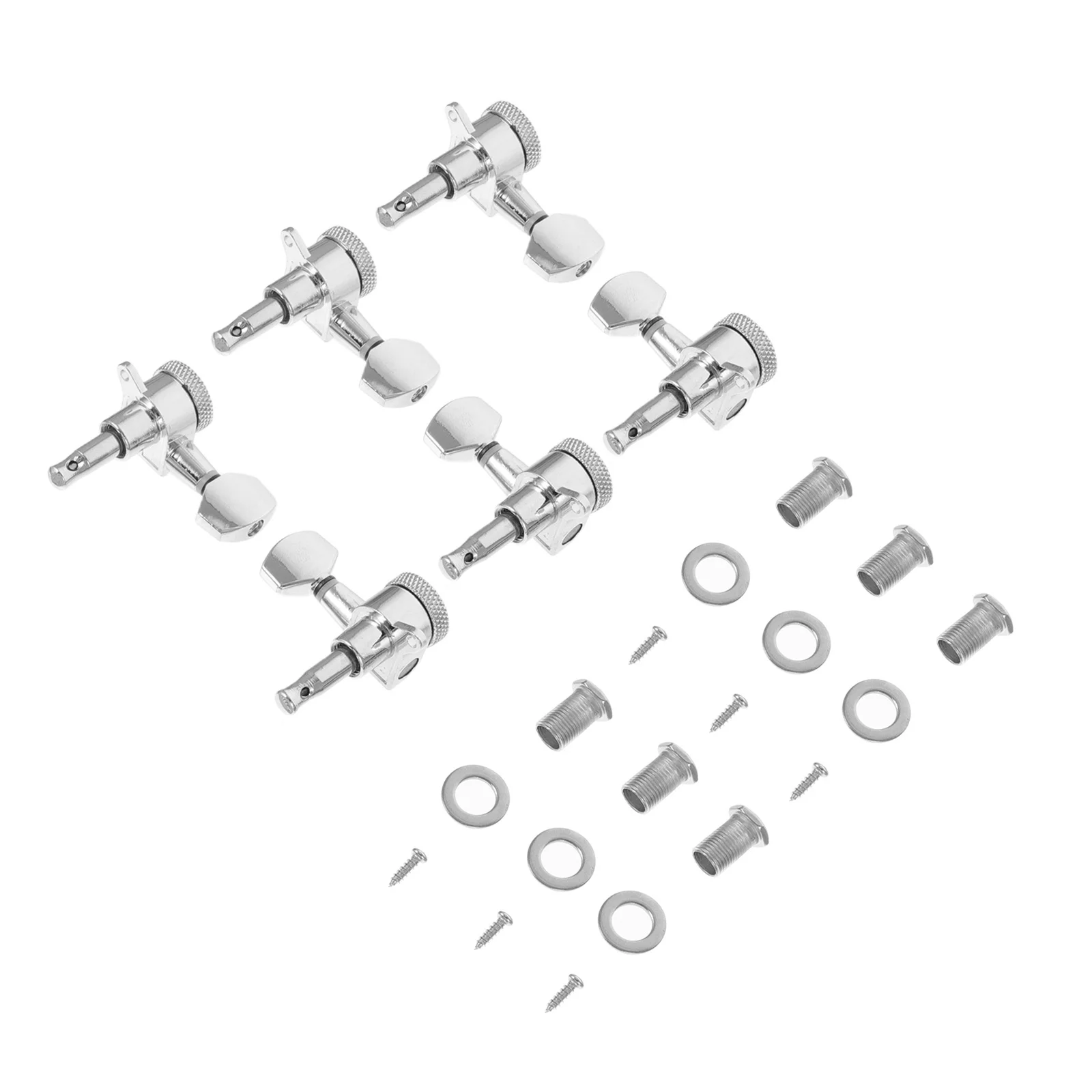 

1Set Professional Guitar Tuning Pegs Metal Material Hard Texture Accurate Tuning Durable Versatile Replacement