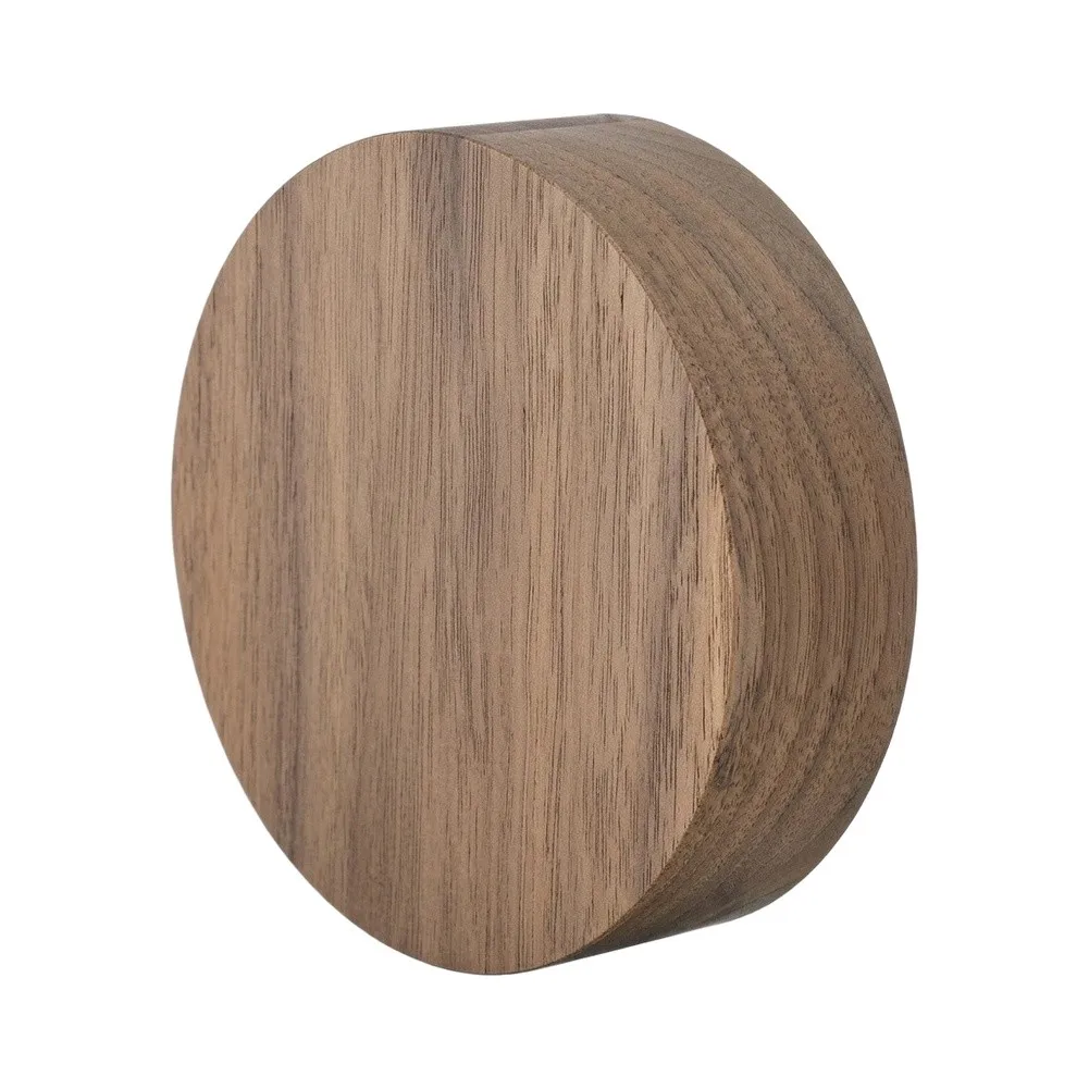 Grinder Adjustment Cover Walnut Wood Scale Knob Walnut Wood Material 8cm Diameter 2.6cm Height Removable Design