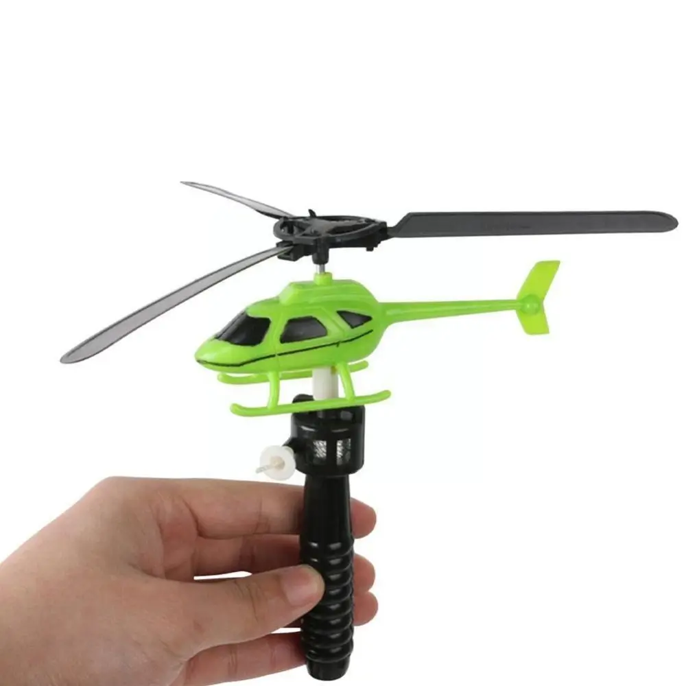 Desenhar corda puxar linha helicóptero brinquedos decolagem brinquedo puxar linha cordão helicóptero brinquedo com alça cabo mini brinquedos educativos