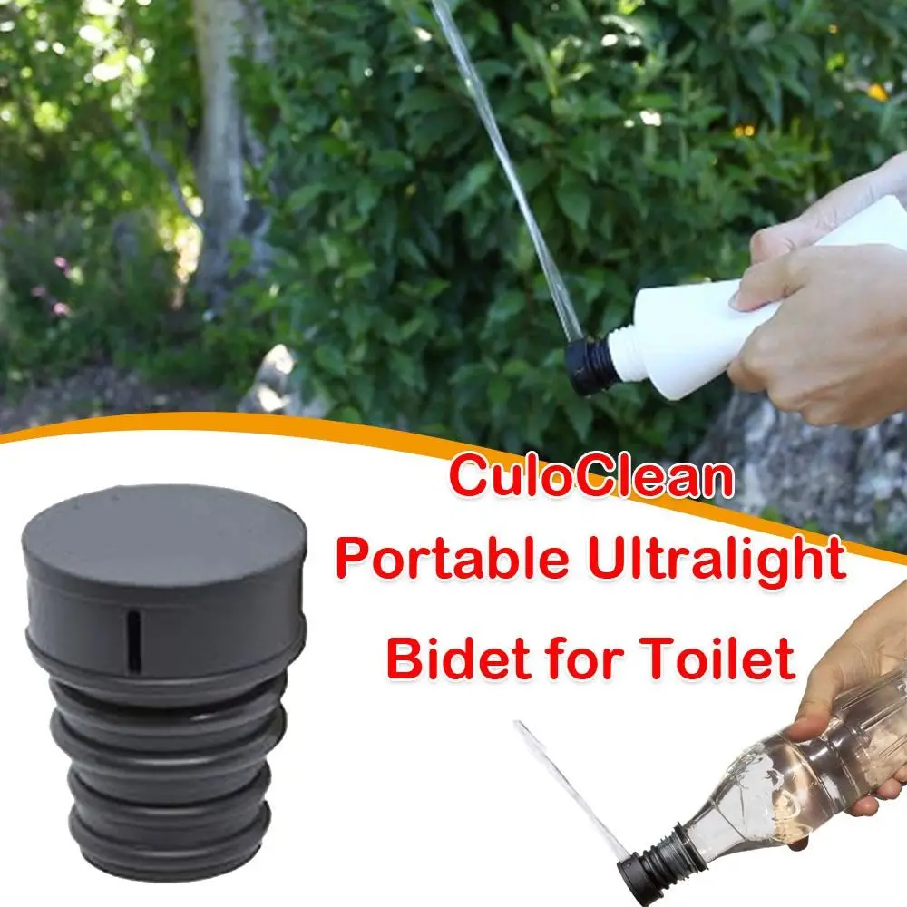 New CuloClean Portable Bidet for Toilet Ultralight Travel Bidet Cap Water Bottle Hygiene Attachment for Hiking or Camping