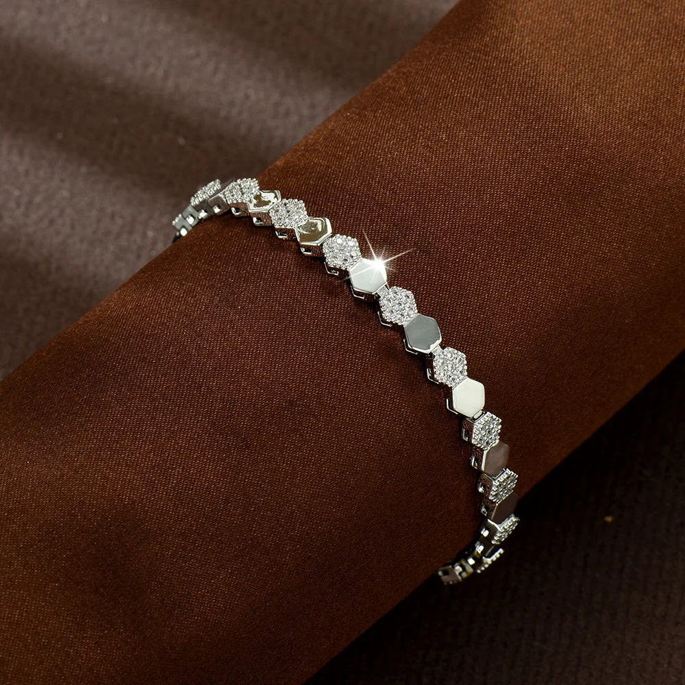 

HIBRIDE New Design Classic Premium Bracelet Women's Costume Decorative Jewelry Holiday Wedding Bridal Party Everyday Gifts B252