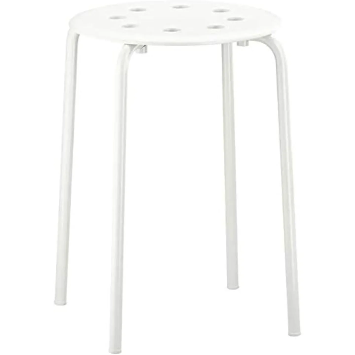 

Marius Steel, Epoxy Powder Coating Stool (White), Set of 1,3.94"D x 5.91"W x 1.97"H