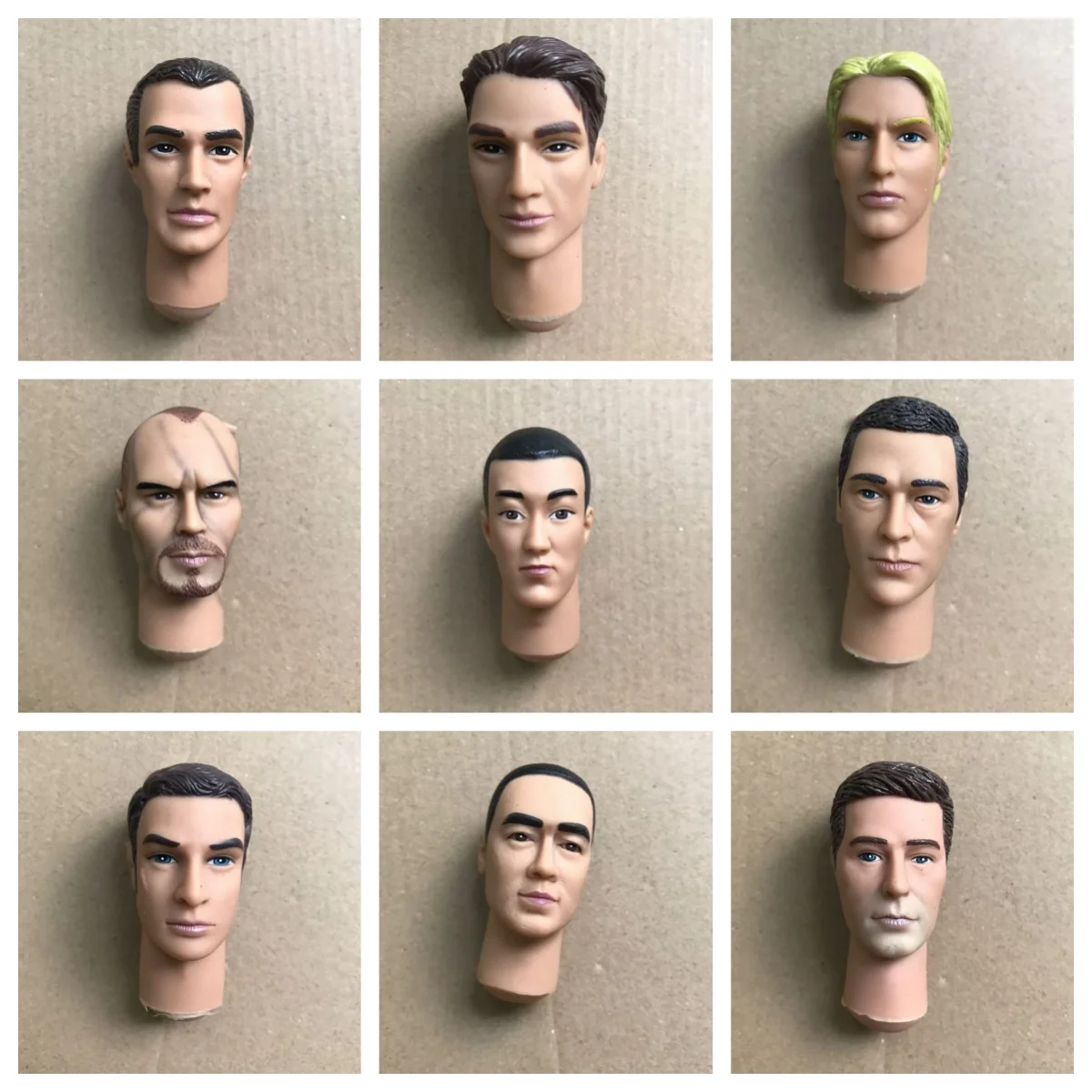 

1/6 голова куклы-солдата, редкое лицо, Коллекционная фигурка, сделай сам, изготовление кукол, голова фигурки, длинная шея, мужские кукольные головы