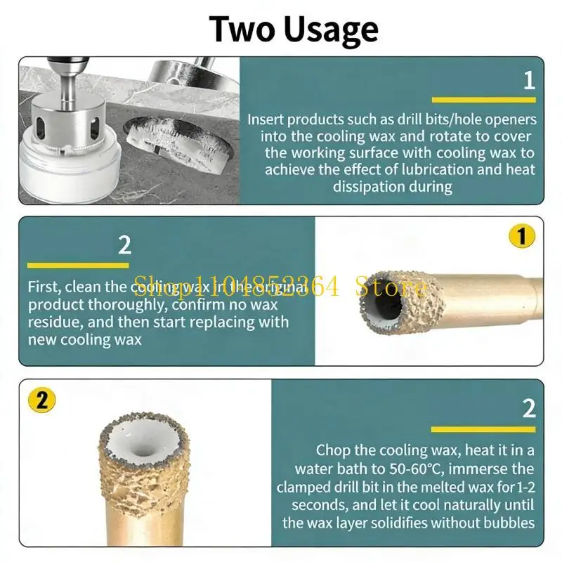 

652F Efficient Lubrication Cooling Wax For Drill Bit Enhances Machining Speed Precisions