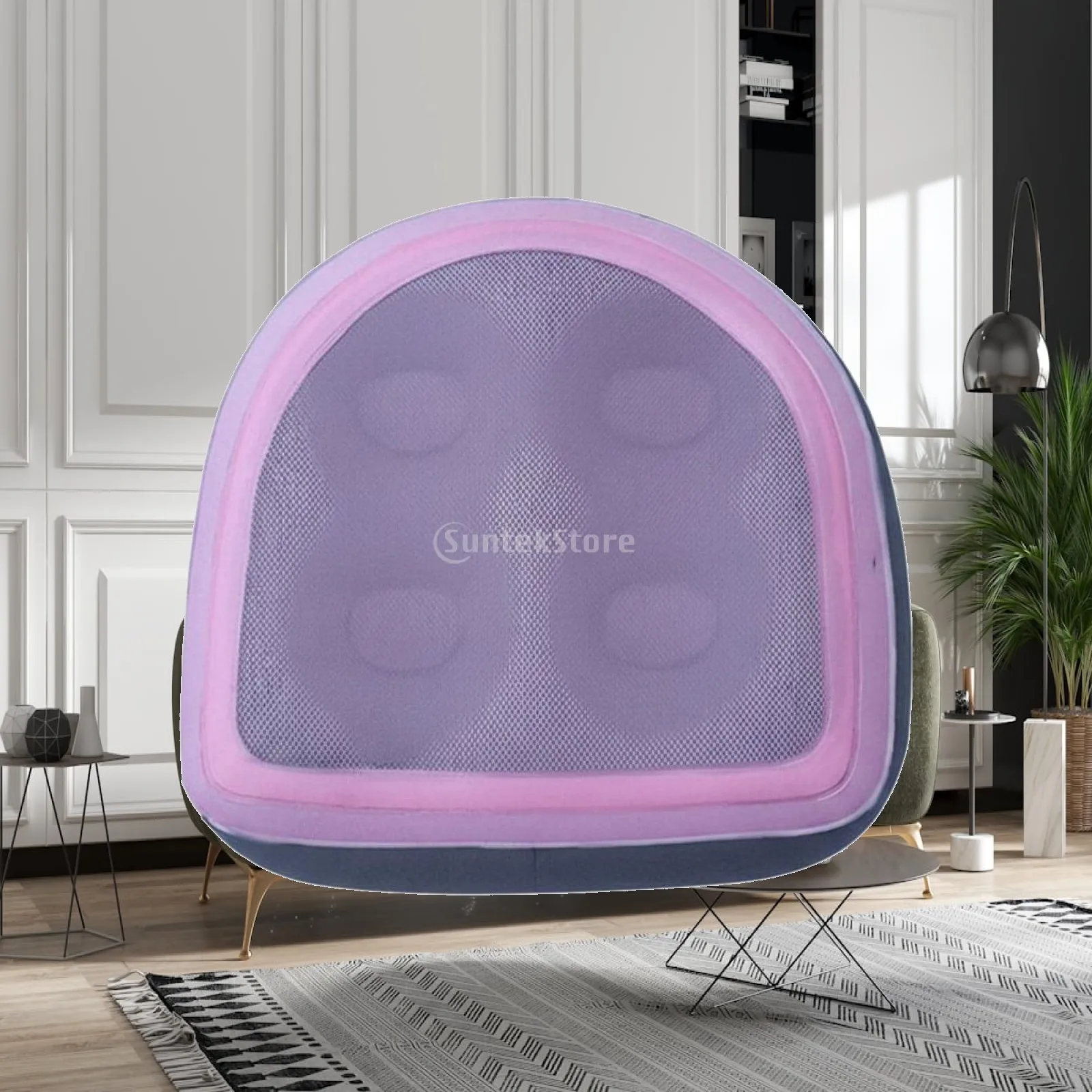 Inflatable Bath Seat with Suction Cups Massage Surface Spa Booster Seat