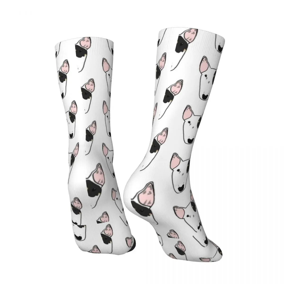 Medias centelleantes Bull Terrier Calcetines novedosos con gráficos Calcetines antideslizantes de invierno Calcetines transpirables para ciclismo para mujer