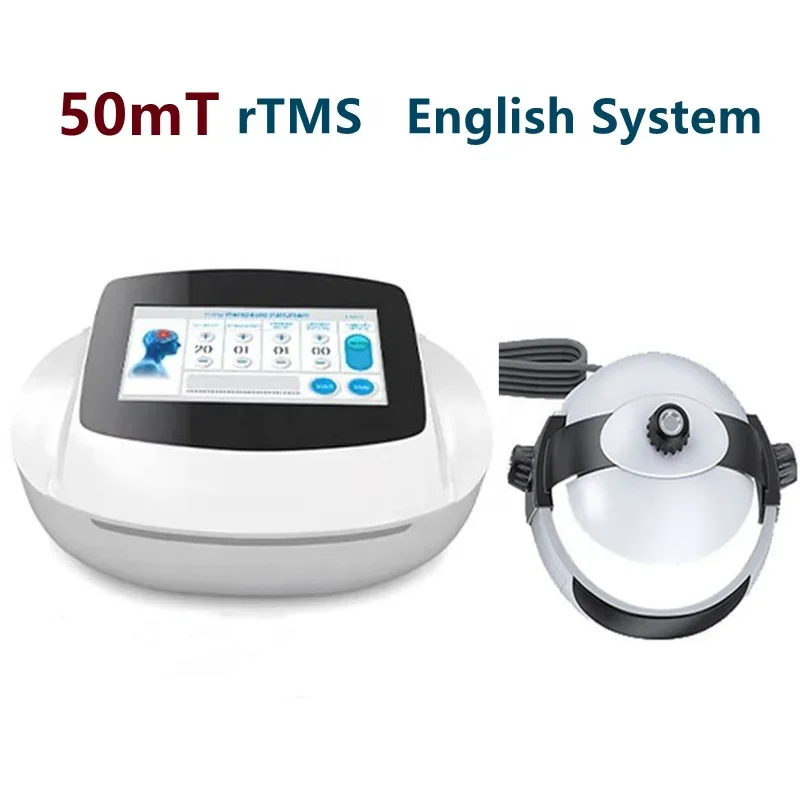 1-50Hz Autism Polio Cerebral Palsy Manic Disorder Stroke Hemiplegia English Rtms Repetitive Transcranial Magnetic Stimulator