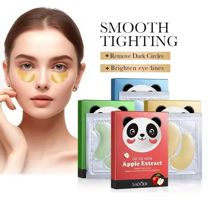 7 Pairs SADOER Gold Collagen Crystal Eye Mask Skin Care Eye Patches Anti Dark Circles Firming Moisturizing Nourishing Eye Care