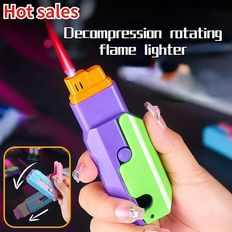 Hot selling pineapple knife straight towards lighter, red flame windproof cigarette lighter, cigar igniter, cigarette supplies