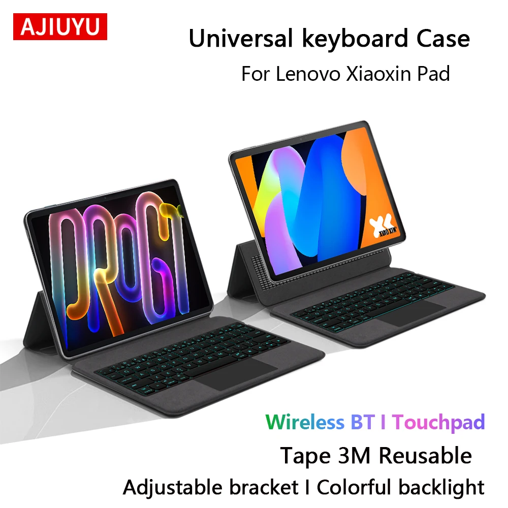 

Universal Keyboard Case For Lenovo Xiaoxin Pad Pro GT 11.1" Tablet Cover For Xiaoxin Pad 11 2024 2025 Touchpad Backlit Keyboard