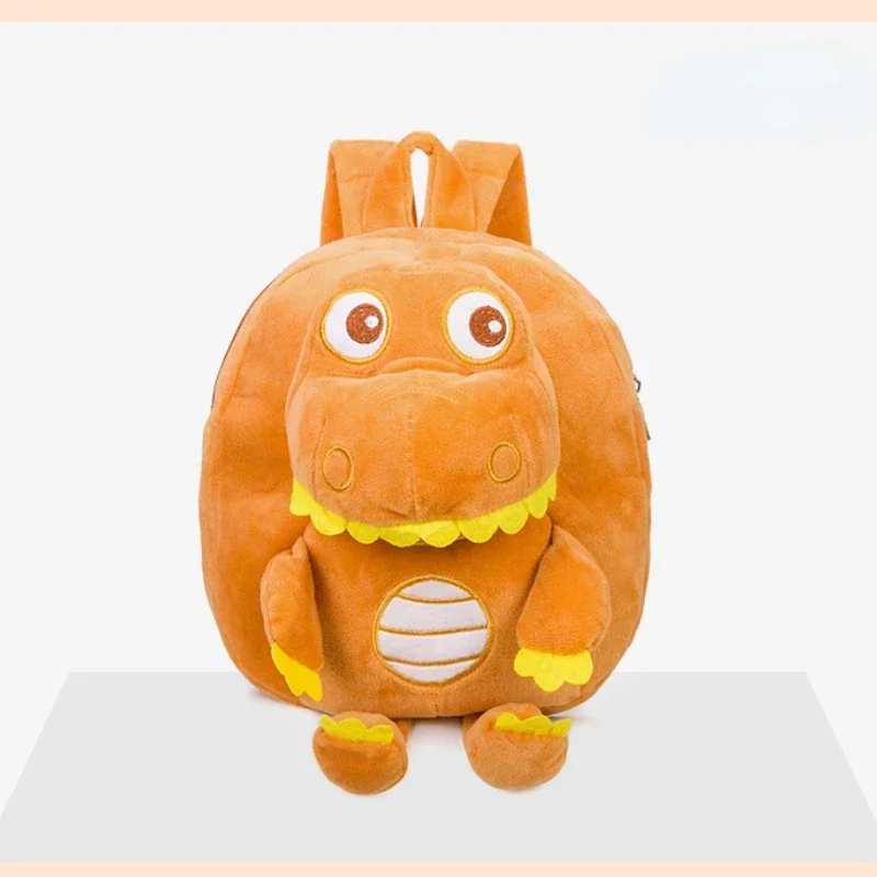 Stuffed Toy Children Plush Backpack Cartoon Dinosaur Kindergarten School Bags Cute Mini Baby Bag Light Boy Girls Gifts Mochilas