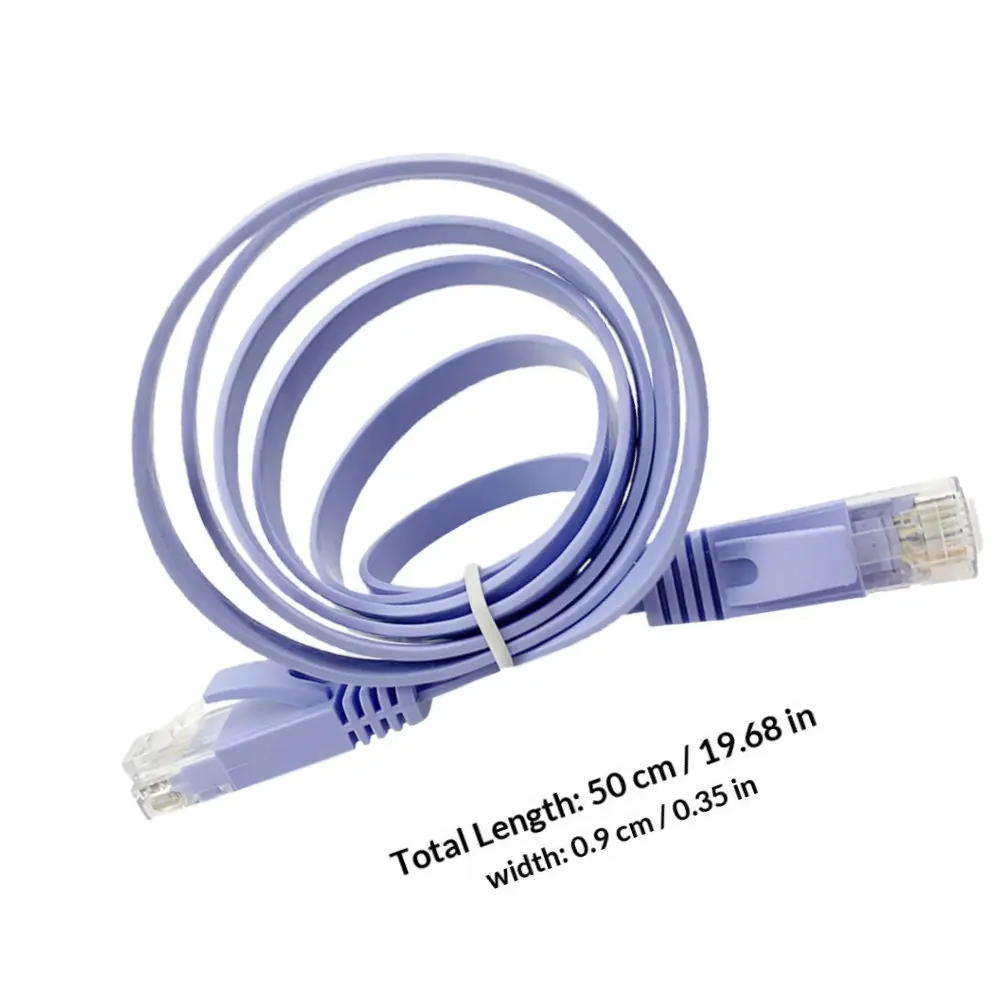 1Pcs Gigabit Network Cable Cat6 Flat Ethernet High Performance Broadband Router Connection Wire Broadband Cable