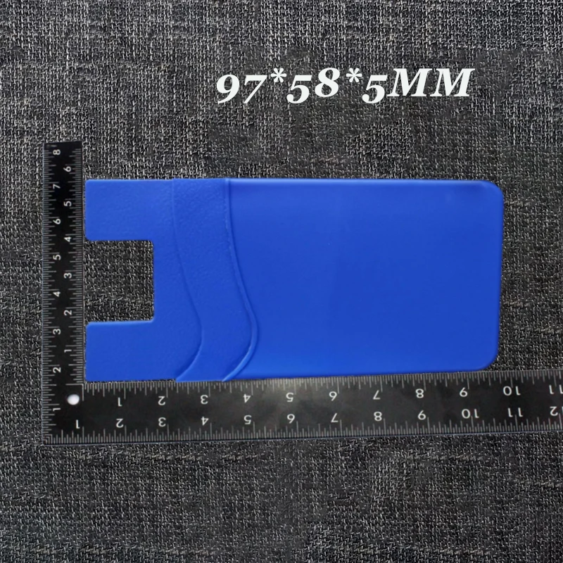 Hot Selling Silicone Double-layer Phone Card Holder Fashionable Phone Backpack Ultra-thin ID Card Holder Sticker Wallet