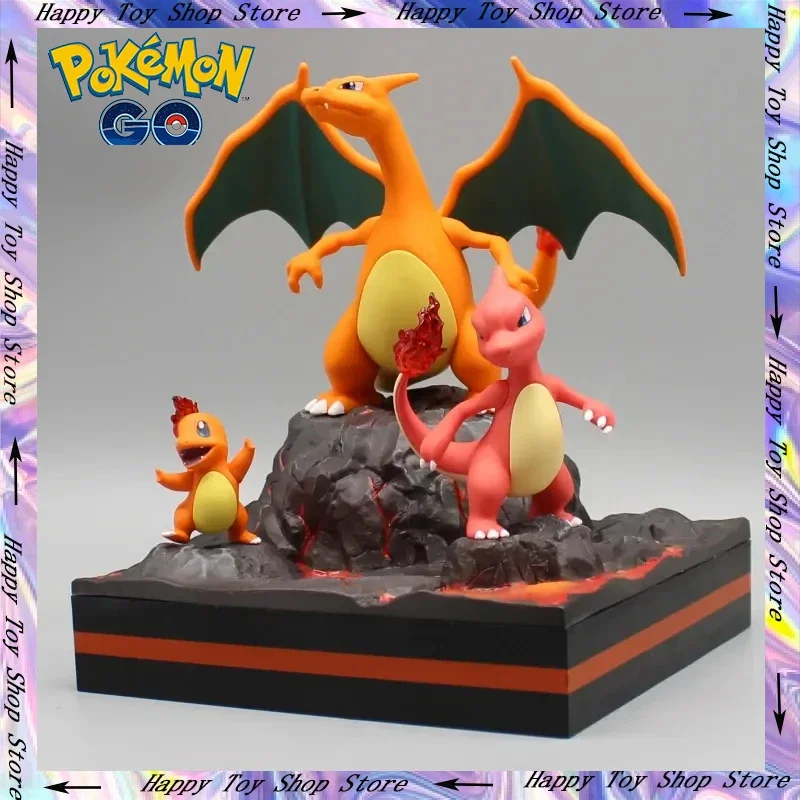 

Pokemon Gk Unlimited Illustration Series The Second Bullet Of Charmander Evolved Fire Dinosaur Figure Model Toys Ornaments Gifts