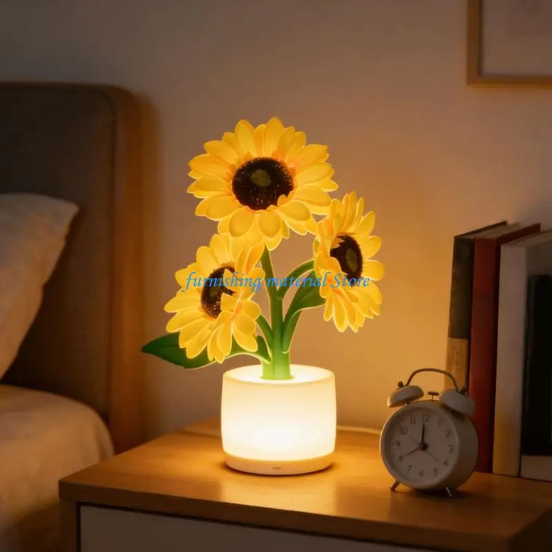 Y5GD Realistic Lamp Battery Operated Perfect Gift For Women And Girls