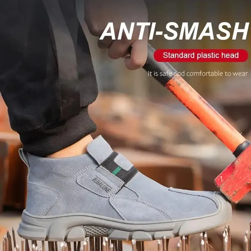 Veiligheidswerkschoenen Arbeidsbescherming Anti Smashing Stalen neus Ademende comfortabele veiligheidslaarzen Nieuwe industriële herenschoenen