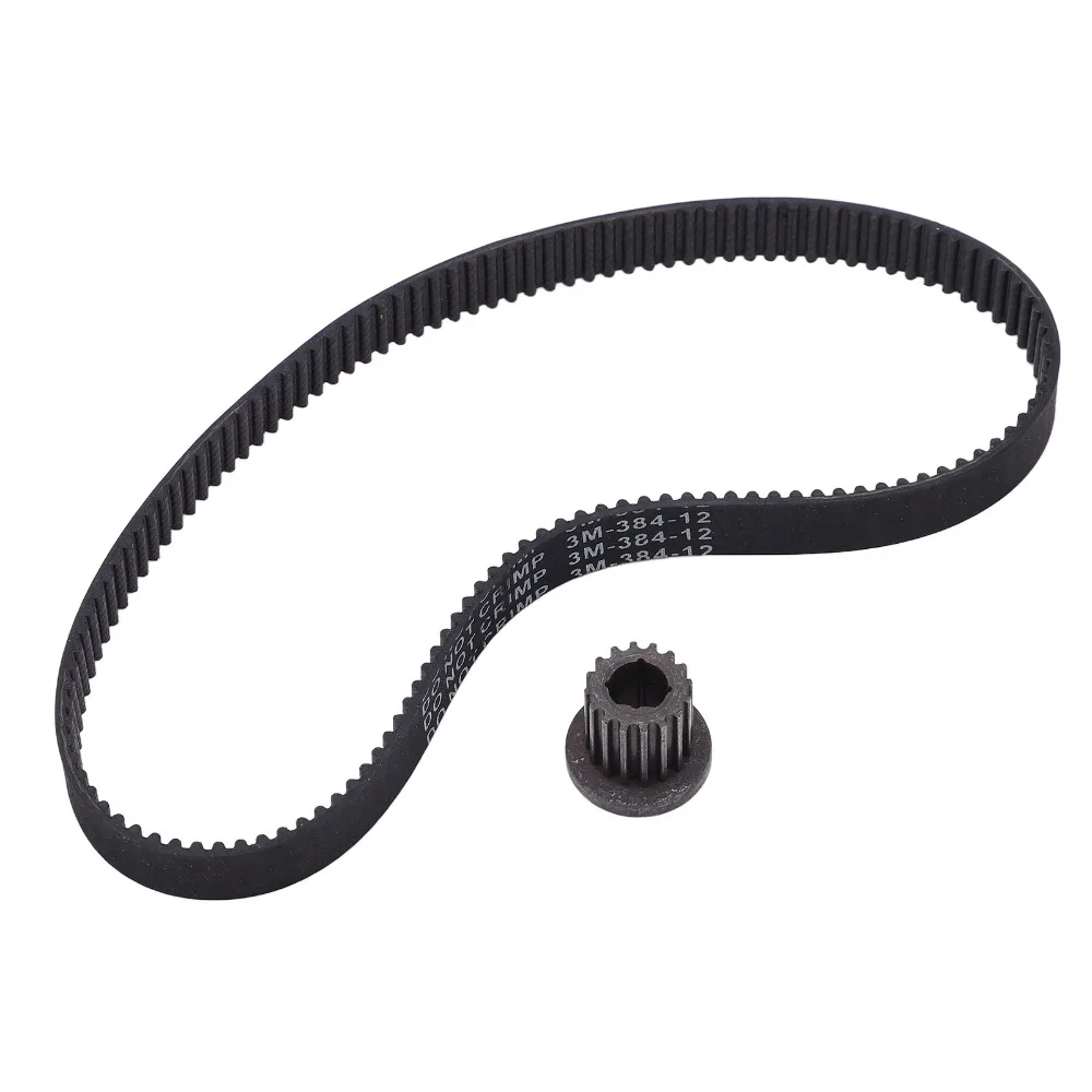 Durable 3 Meters-384-12 Timing Belt 16T 8mm Rubber Drive Belt Transfer Drive Belt Drive System