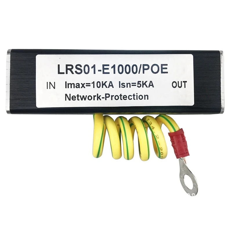 2X 100/1000M POE IP Camera Network POE Switch RJ45 & POE Surge Protector Protection Device Arrester SPD 1000M