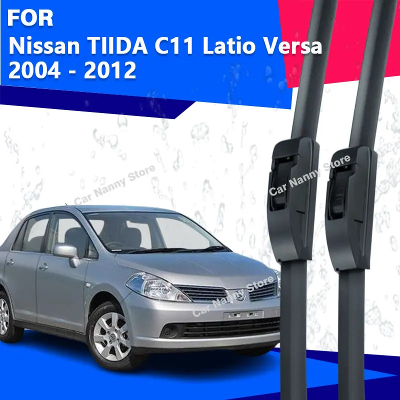 

Щетки лобового стекла для Nissan TIIDA C11 Latio Versa 2004-2012 автомобильные дворники резиновая полоса стеклоочистителя из мягкой резины 2005