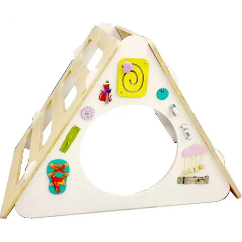 Kids Climbing Triangle Peaks Triangle + Skills Board + Slide