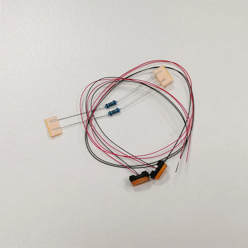 RC 1/14 1 Paar LED-Umrissleuchten für Tamiya Hydraulikbagger, Lader, Muldenkipper, für MAN VOLVO Anhänger, Kipper, DIY-Teile – Detail 4