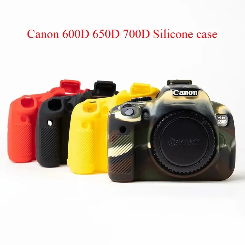 Funda de silicona suave para cámara Canon EOS 600D 700D 650D, bolsa para cámara Canon EOS 700D, cuerpo de cámara de goma