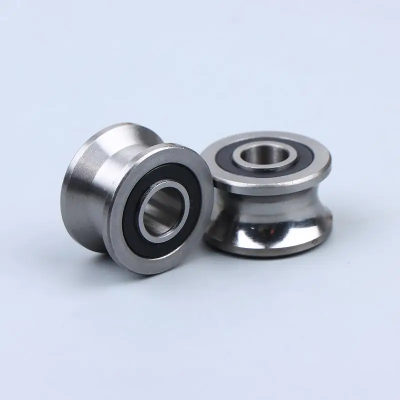 U22 T22 Round Bottom Groove Pulley Track Bearing Smooth Sliding Roller for Door Window Rail Track Support Easy Installation