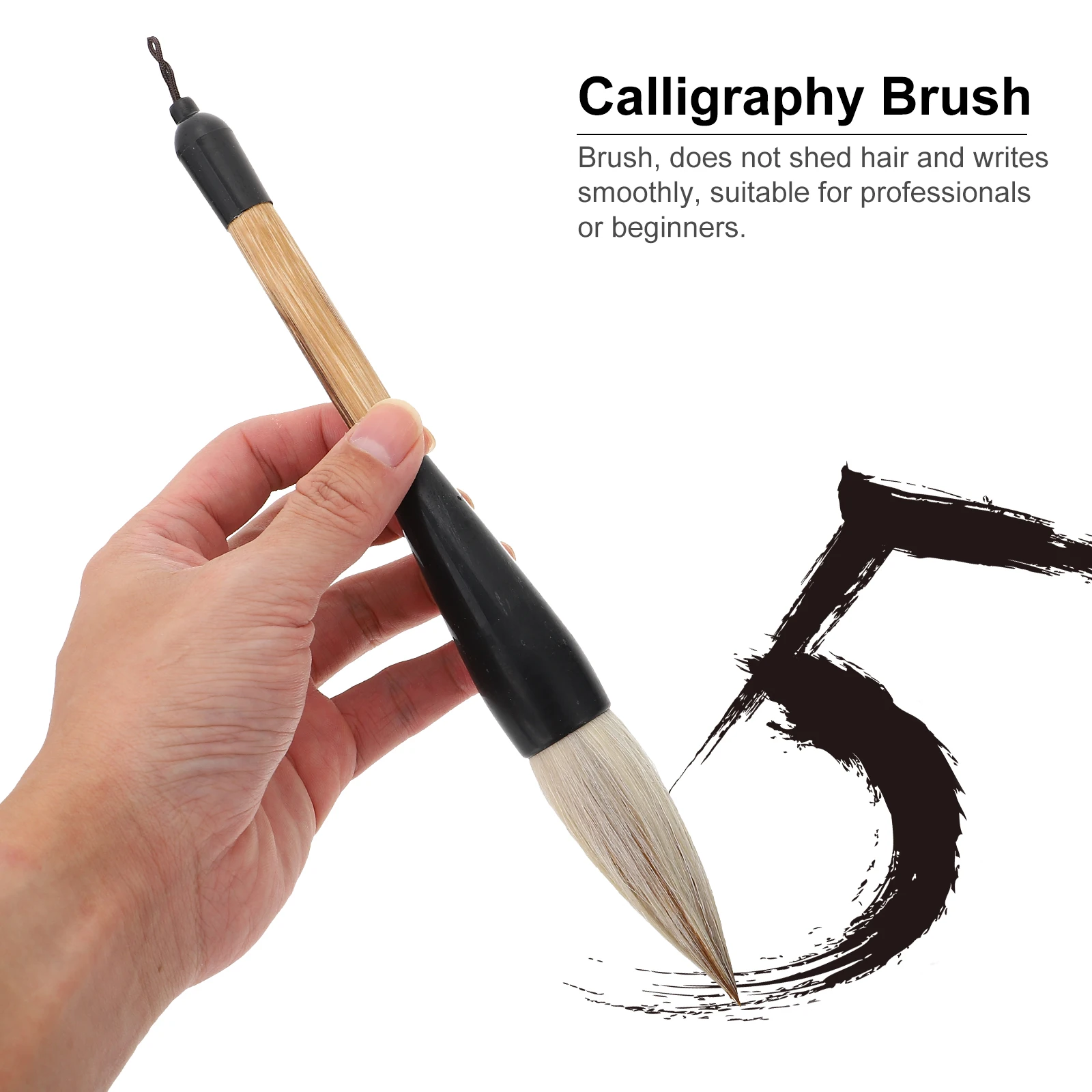 

1pc Wolf Hair Big Brush Chinese Calligraphy Pen Oil Painting Watercolor Drawing Writing Artists Students for Teachers