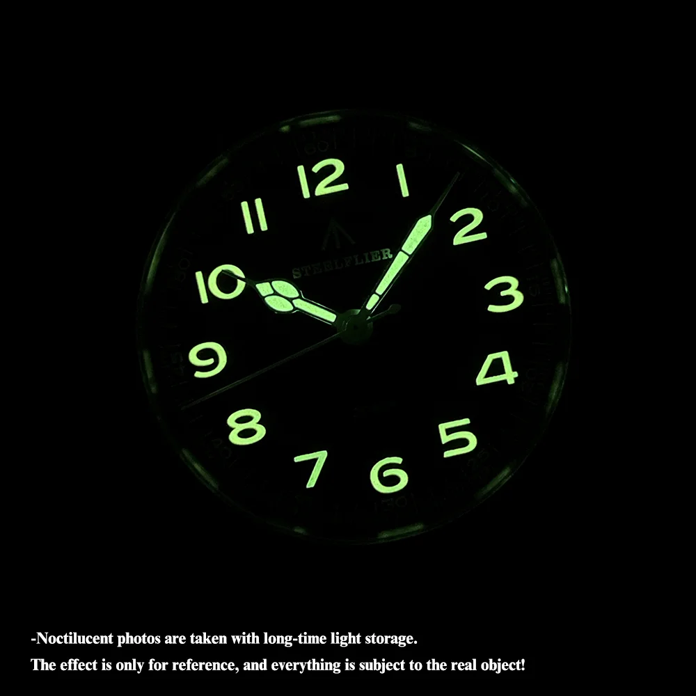 STEELFLIER الرسمية SF741 الكلاسيكية كوارتز ساعات المعصم الهدايا التذكارية الياقوت مرآة VH31 كتم 200 متر مقاوم للماء ساعة مضيئة فاخرة