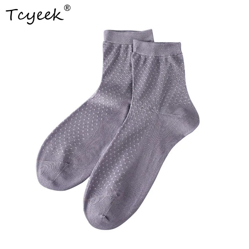 

Tcyeek, 3PCS 80%Spun Silk Socks, Women Sweet Absorption Sock, Solid Color Breathable Soft Sock, 2024 Summer Autumn P48619QC
