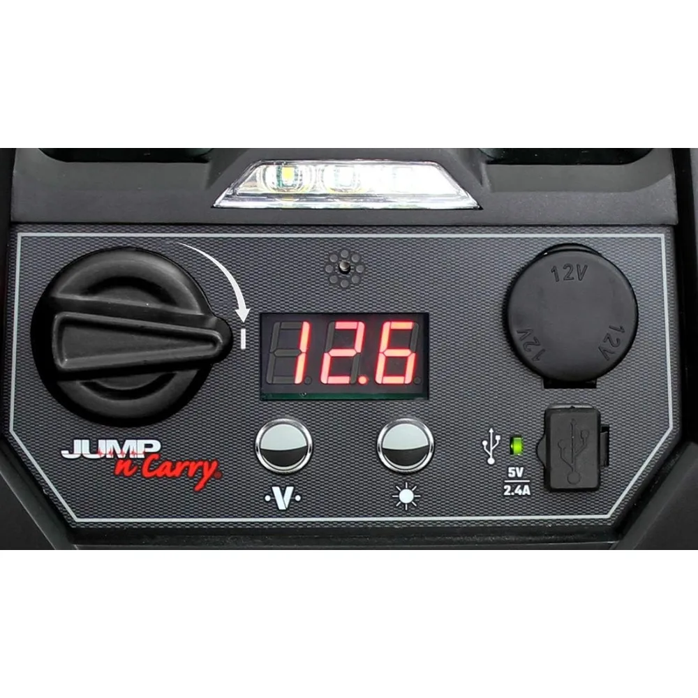 أدوات ومعدات محمولة 1100 Peak Amp Jump Starter مع ضاغط هواء لمعزز بطارية السيارة في حالات الطوارئ