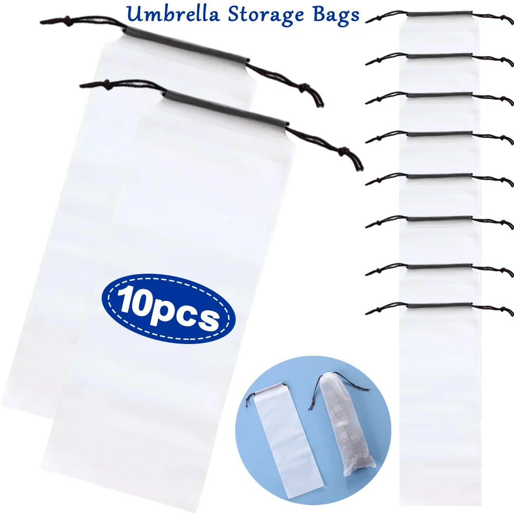 1-10Pcs Premium Umbrella Organizer Bags Portable Space-Saving Umbrella Storage Bag Waterproof Pouch for Home/Car/Travel