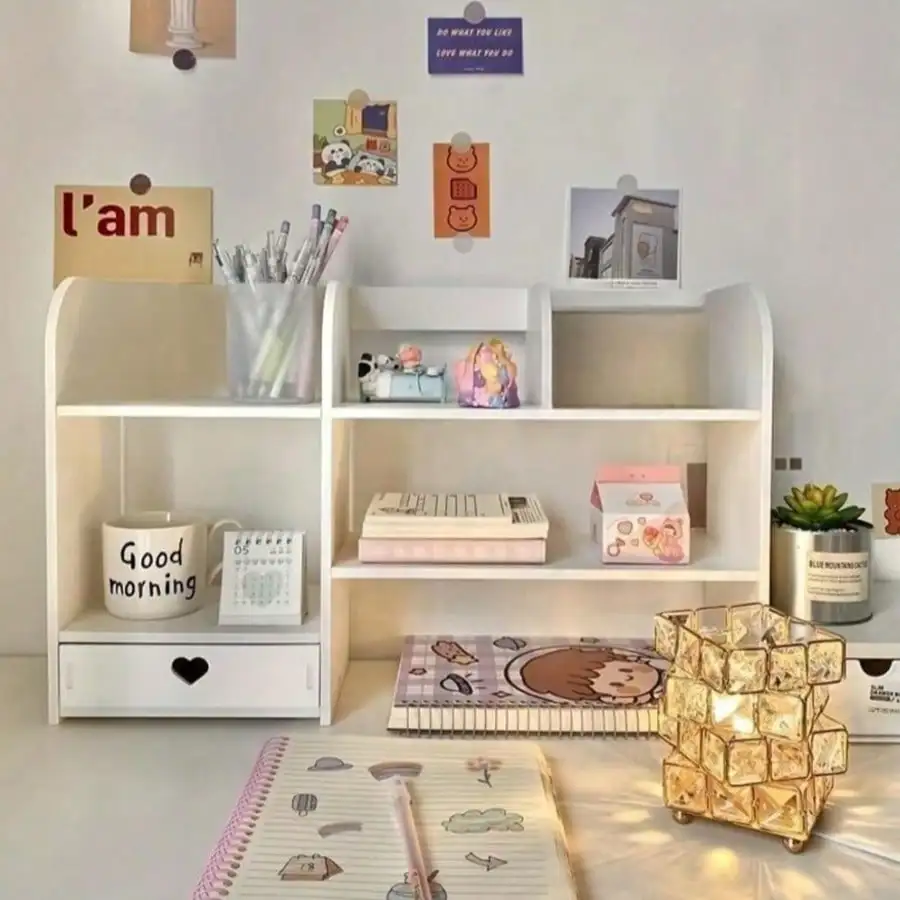 

1pc Dual-Layer Desktop Organizer - Large-Capacity Makeup Cosmetics Holder