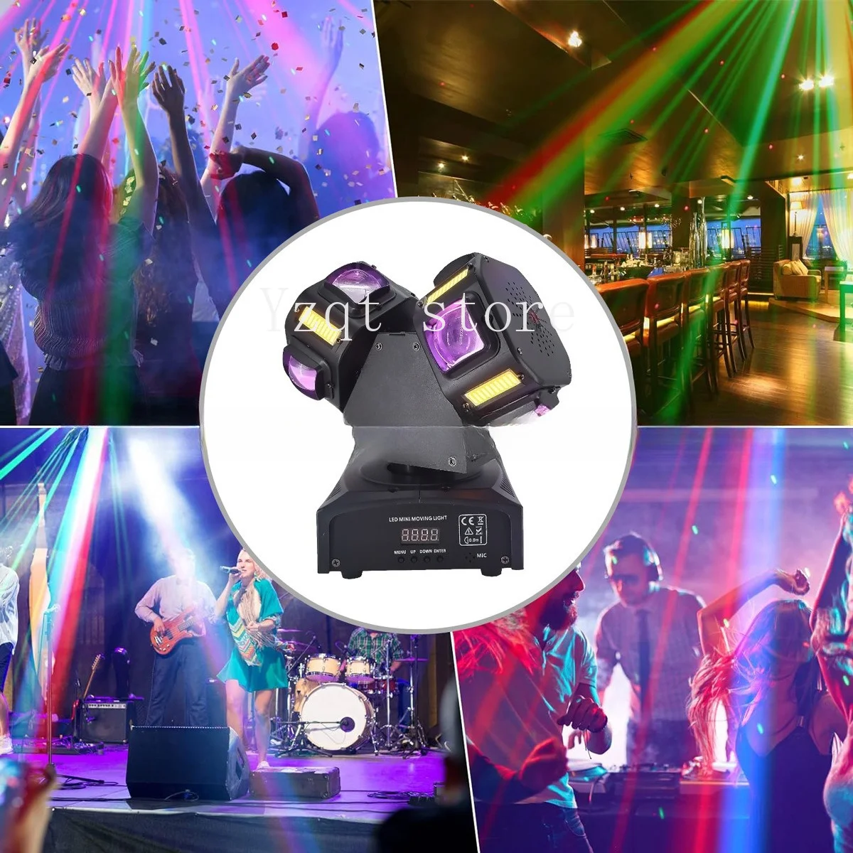 Shaking beam of light Laser frequency Flash pattern Stage light Promise rotating KTV bar jumping disco DISCO light