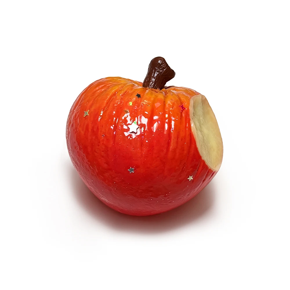 Silicoco Fruit Series Bitten Apple Squishy Toy Fidget Squeeze Slow Rebound Stress Relief Simulation Fruit Trinket #Nulala200018