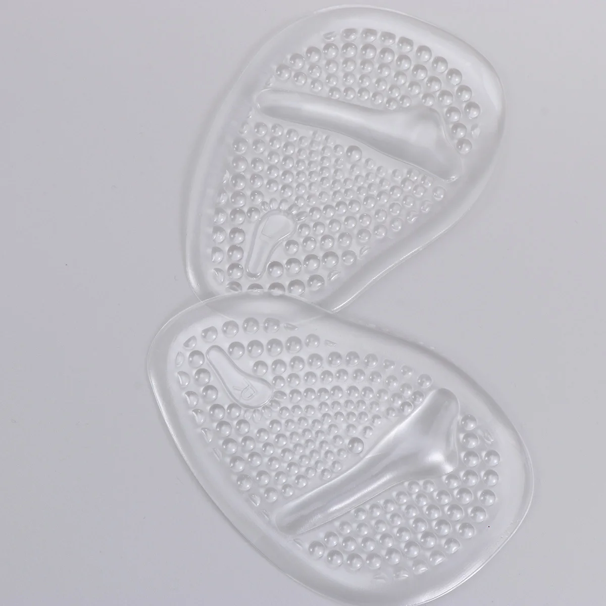 

2Pairs Gel Transparent Insole Protective Foot Pad Half Sole Insole for High Heel Sandal Shoes Anti-Skid Massage Comfortable