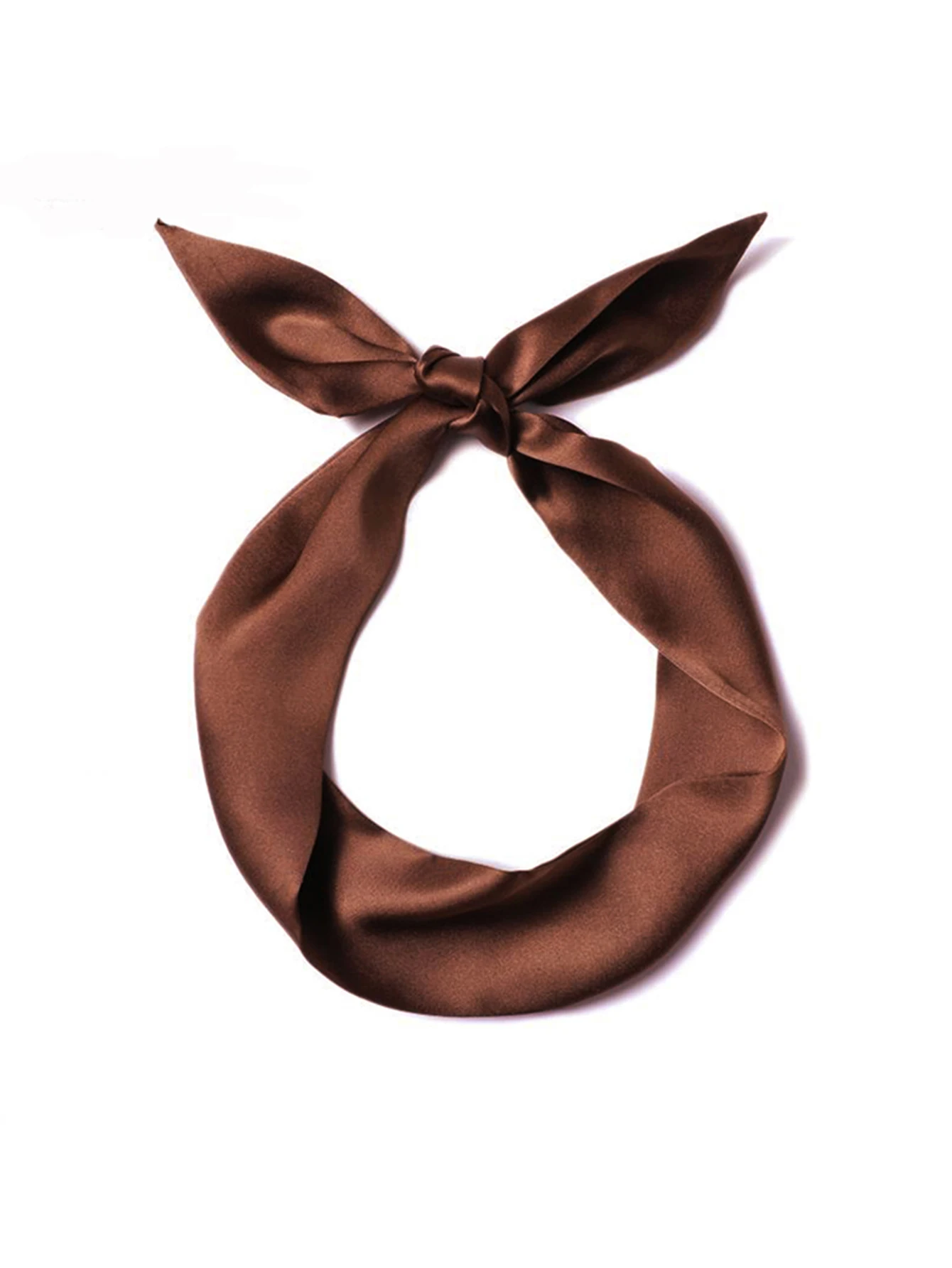 Frau dünner Seidenschal langes Haarstreifen Seidenband kleine Halstücher Taschengriff Band Schal Kopftuch Damen Krawatte 4 cm * 90 cm – Detail 16