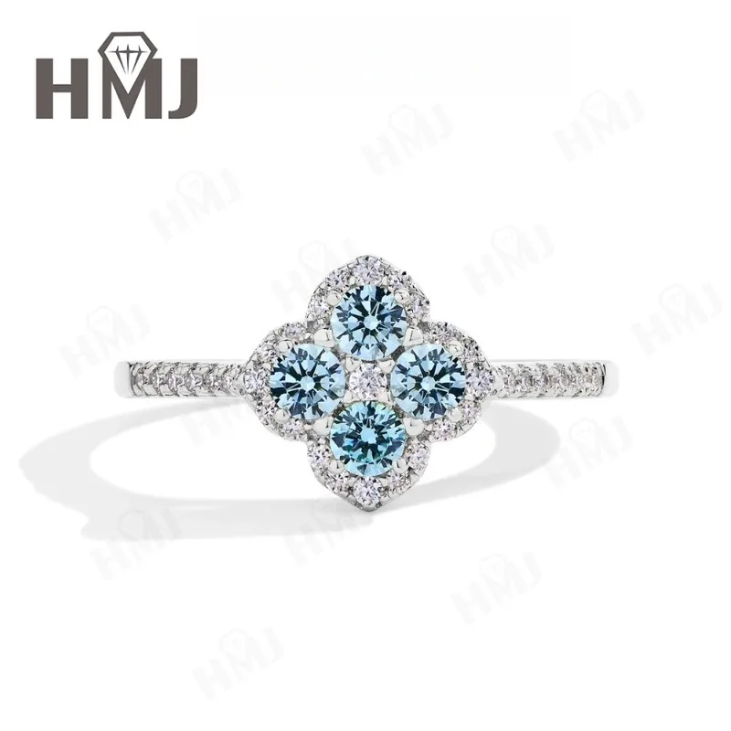 

Кольцо в форме цветка с муассанитом и бриллиантом, перидотом, серебро 925 пробы ​ украшения для женщин Премиум Подарок Многоцветный выбор Банкет Очарование