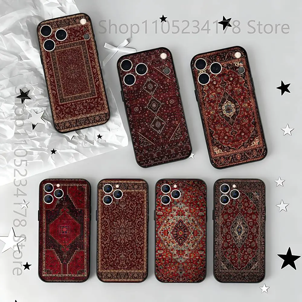 

Classical Persian Carpet Pattern For iPhone 12,16,13,14,15,17,11,Pro,Max,Plus,E,Air,Mini TPU Soft to Skin-friendly phone case