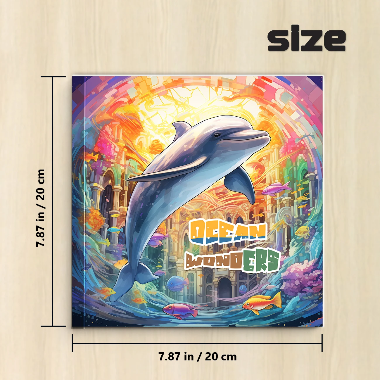 1pc イルカ宮殿鉛筆ぬりえブック厚みのある紙 25 ページのイラスト