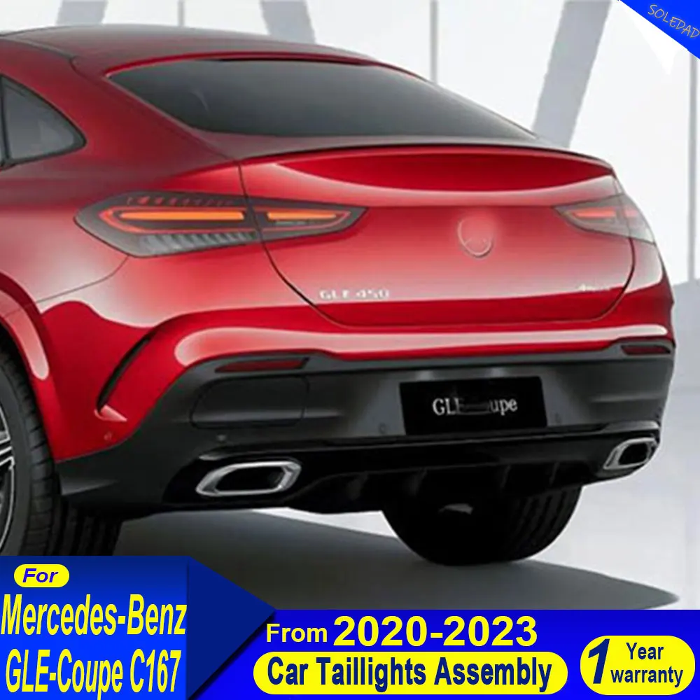 

Пара автомобильных задних фонарей для Benz GLE Coupe 2020 2021-2023 C167, задний фонарь, светодиодный проектор, задний фонарь, аксессуары для дневных ходовых огней